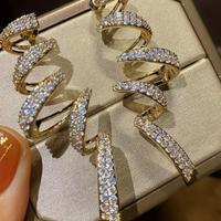 orecchini a spirale in cubic zirconia