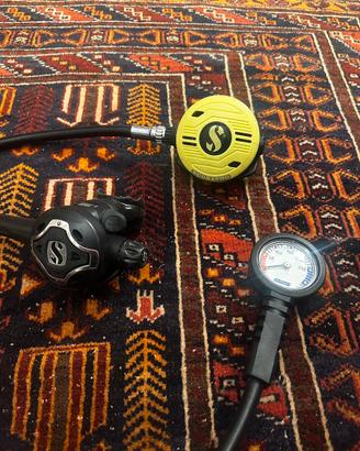 I° stadio Scubapro MK25 S600 + Octopus + manometro