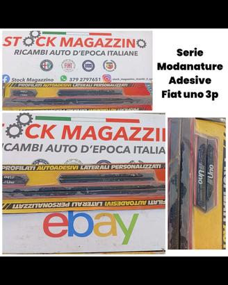 Serie modanature complete per Fiat uno 3 porte