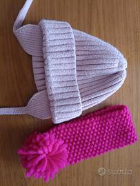 beretto bambina e fascia 