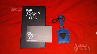 Nava Design portachiavi moda CUORE azzurro