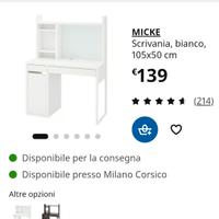 scrivania Ikea Micke 105x50