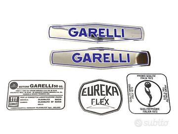 GARELLI EUREKA FLEX kit completo ADESIVI COLORE NE