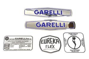 GARELLI EUREKA FLEX kit completo ADESIVI COLORE NE