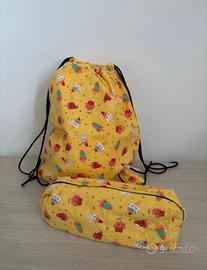 set zaino e astuccio