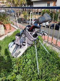 Sacca da golf nuova con mazze. Per mancini 