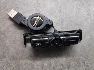 Mini webcam USB cavo retrattile 