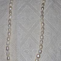 Collana perle di fiume bianche vintage 