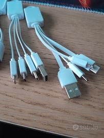 Set 12 Cavi USB Multi-Connettore 4-in-1 - Nuovi