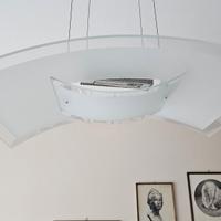 Lampada da soffitto LED cristallo e metallo