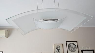 Lampada da soffitto LED cristallo e metallo