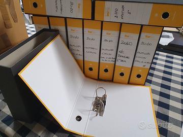 5 Raccoglitori  ad anelli dorso 8 cm