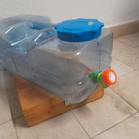 tanica campeggio bassa da 10 litri con rubinetto