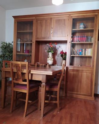 Splendida Parete Attrezzata / Libreria in Legno Ma