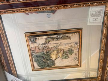 Quadro scultura argento