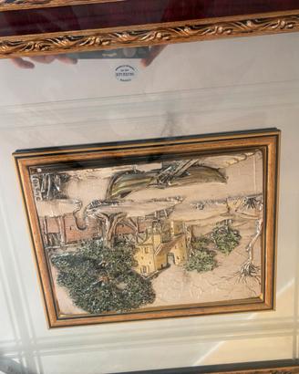 Quadro scultura argento