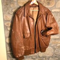 Giacca di pelle SCHOTT Aviator MIele USAF Military