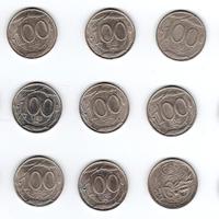 Lotti da 100 Lire della Repubblica Italiana