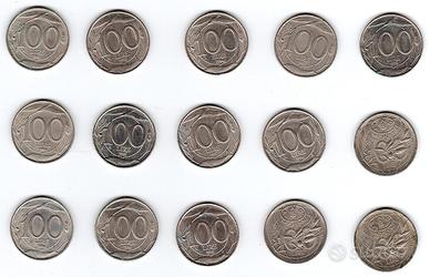 Lotti da 100 Lire della Repubblica Italiana