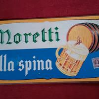 quadro in legno birra Moretti 