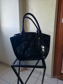 BORSA NERA IN PELLE x NATALE