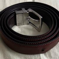 Cintura Pelle Donna Bordeaux
