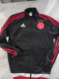 Maglia felpa calcio cerniera Ajax come nuova tg M