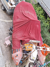 Gommone + carrello omologato