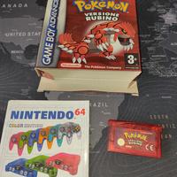 Pokemon Versione Rubino con scatola (batteria ko)