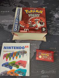 Pokemon Versione Rubino con scatola (batteria ko)