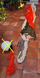 Paracadute da pesca a drifting, 16m con cime