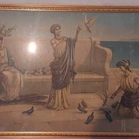 Quadro 3 donne con piccioni