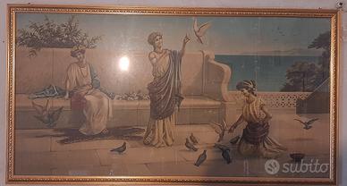 Quadro 3 donne con piccioni