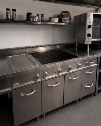 Cucina elettrica ad induzione per ristorazione