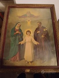quadro sacra famiglia vintage