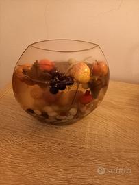 Soprammobile con frutta finta in gel