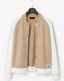Giacca Liu Jo bicolore beige e panna- bomber