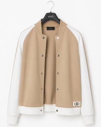 Giacca Liu Jo bicolore beige e panna- bomber