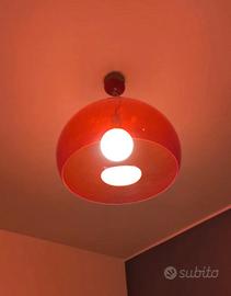 Lampada a sospensione Kartell Fly rossa