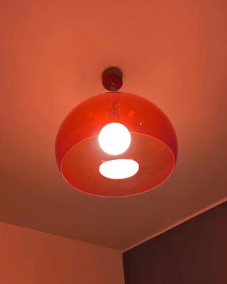 Lampada a sospensione Kartell Fly rossa