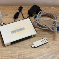 Modem/router TP Link TL-MR3220 + TL-WN722N+Lan