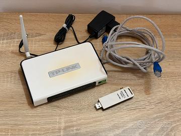 Modem/router TP Link TL-MR3220 + TL-WN722N+Lan