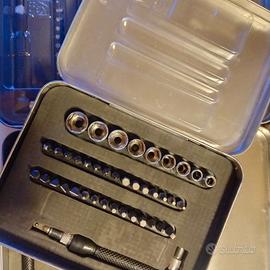 3 x Set chiavi a bussola inserti con impugnatura