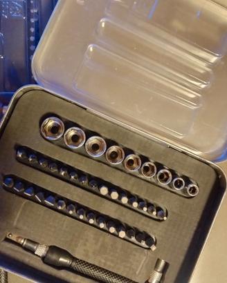 3 x Set chiavi a bussola inserti con impugnatura