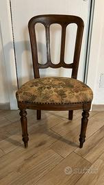 2 sedie in legno di fine ‘800