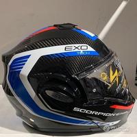 Casco Scorpion EXO-TECH CARBON Cosy Black/Blue/Red
