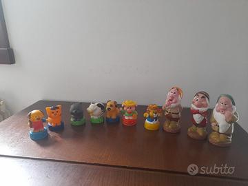 Giochi in plastica 7 animaletti e 3 nani