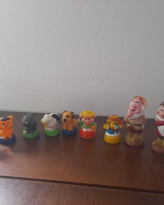 Giochi in plastica 7 animaletti e 3 nani