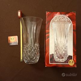 VASO in CRISTALLO AL PIOMBO  h 30 cm.