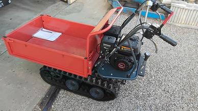 Motocariola a benzina cingoli in gomma